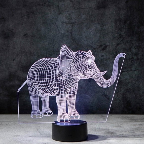 ELEPHANT 3D ILLUSION LAMP - Picture 11 of 11